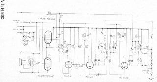 Brandt 205B 4Valve schematic circuit diagram